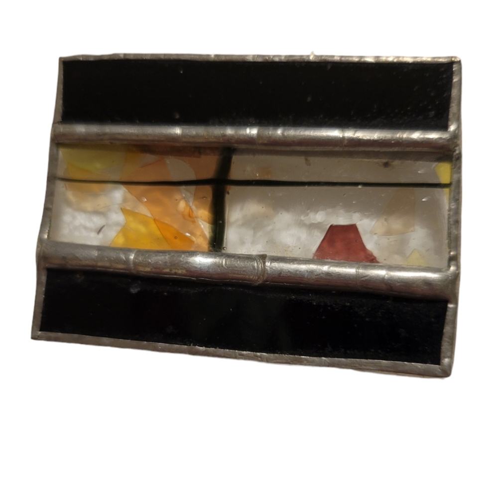 Hand Crafted Stain Glass Brooch Pin